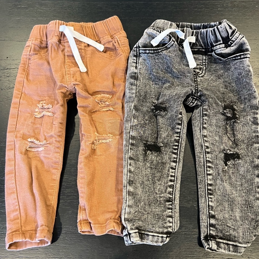 Olive + Scout Distressed Joggers (tan only)